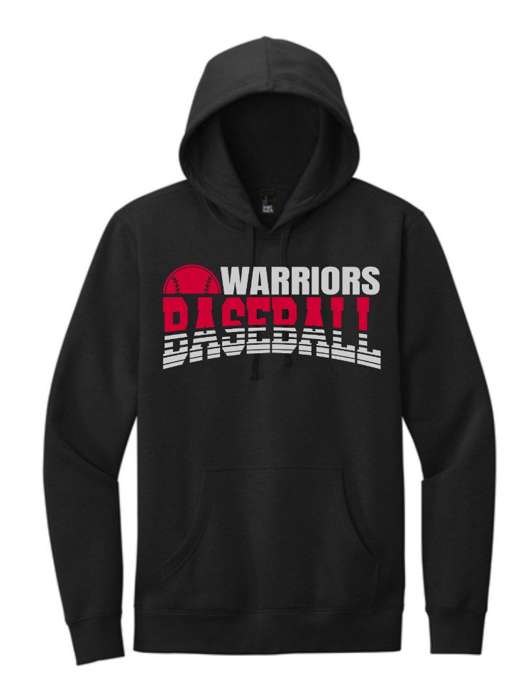 Warriors Baseball Black Hoodie