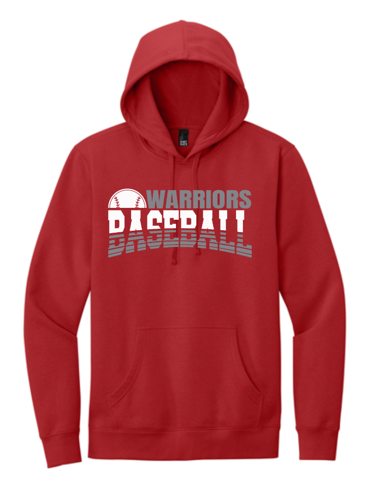 Warriors Baseball Red Hoodie