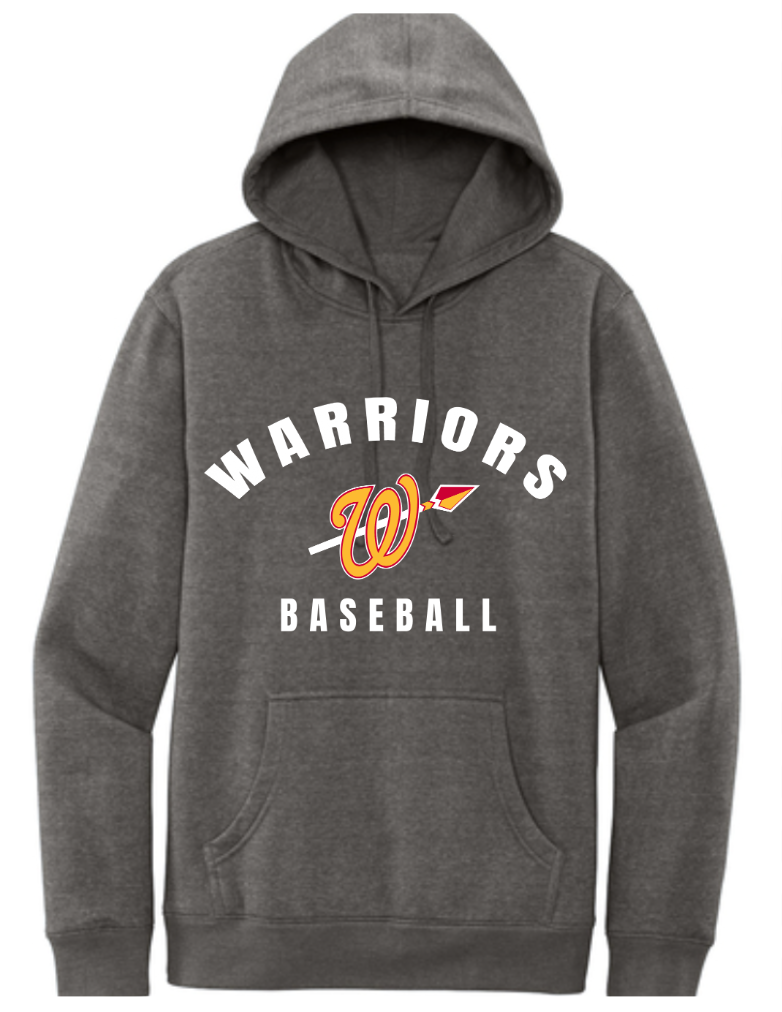 Woodbridge Warriors Baseball Grey Hoodie