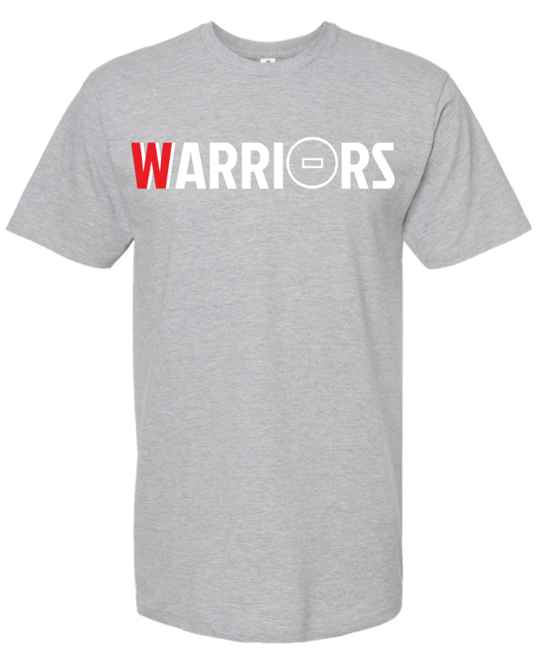 Warriors Tee- Heathered Grey