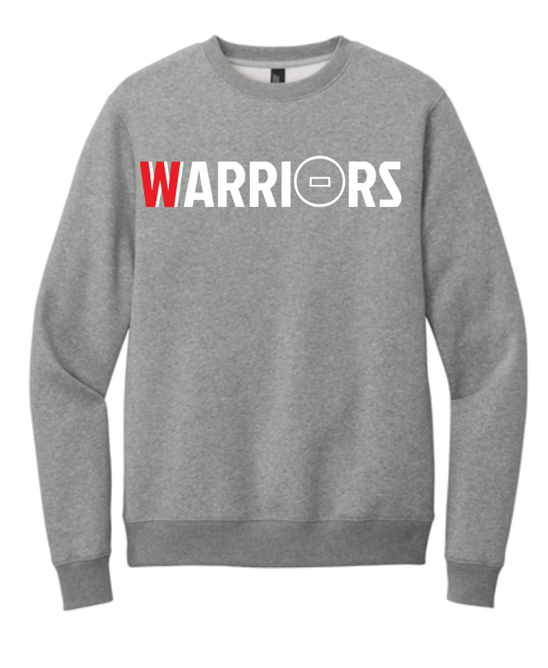 Crew Neck Sweatshirt- Heathered Steel